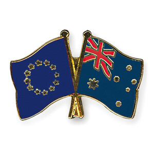 Freundschaftspin: Europa-Australien