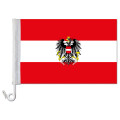 Auto-Fahne: Oesterreich mit Wappen - Premiumqualität