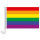 Auto-Fahne: Regenbogen - Premiumqualität