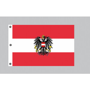 XXL Flagge Österreich mit Wappen in 3m x 5m.