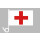 Auto-Fahne: Rotes Kreuz - Premiumqualität