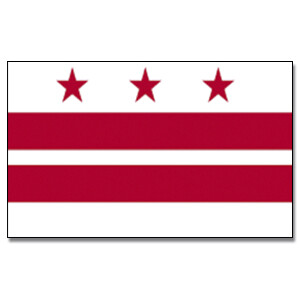 Tischflagge 15x25 : District of Columbia
