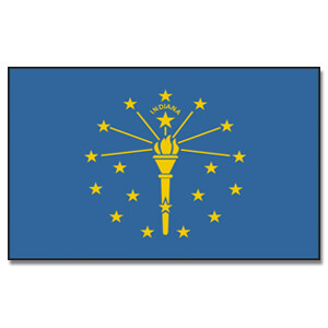Tischflagge 15x25 : Indiana