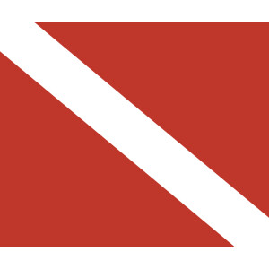 Signalflagge Taucherflagge