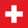 Aufkleber Schweiz quadratisch