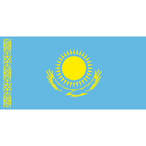 Premiumfahne Kasachstan, 335 x 200 cm, mit Ösen