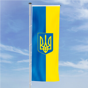 Premiumfahne Ukraine, 300 x 200 cm, mit Ösen