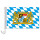 Auto-Fahne: Bayern Wappen mit Löwen - Premiumqualität