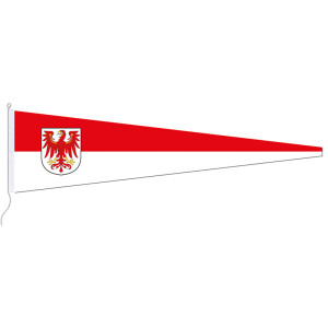 Langwimpel: Brandenburg + Wappen
