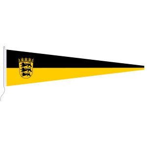Langwimpel: Baden-Württemberg + Wappen