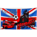 Flagge 90 x 150 : Fußball EM 2020/2021 mit London...