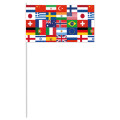 Papierfähnchen: Internationale Flaggen