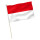 Stock-Flagge : Rot-Weiß Premiumqualität 45x30 cm