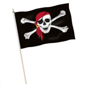 Stock-Flagge : Pirat mit Kopftuch / Premiumqualität