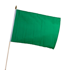 Stock-Flagge 30 x 45 : Grün