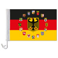 Auto-Fahne: Deutschland mit 16 Bundesländerwappen...