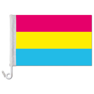 Auto-Fahne: Pansexuell - Premiumqualität