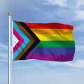 Premiumfahne LGBT Pride 30x20 cm Ösen