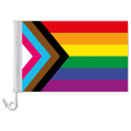 Auto-Fahne: LGBT Pride Premiumqualit&auml;t