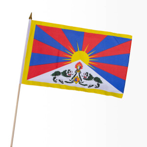 Stock-Flagge 30 x 45 : Tibet