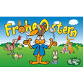 Flagge 90 x 150 : Ostern Frohe Ostern 2