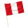 Stock-Flagge : Peru ohne Wappen / Premiumqualität 45x30 cm