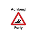 Flagge 90 x 150 : Achtung Party