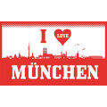Flagge 90 x 150 : I Love München