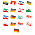 Stockflaggen Set 16 Bundesl&auml;nder + Deutschland (mit...