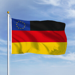 Premiumfahne Deutschland mit Europa im Eck