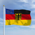 Premiumfahne Deutschland mit Adler mit Europa im Eck