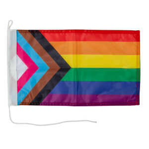 Motorrad-/Bootsflagge 25x40cm: LGBT Regenbogen