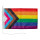 Motorrad-/Bootsflagge 25x40cm: LGBT Regenbogen