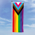 Hochformats Fahne LGBT Regenbogen