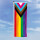 Hochformats Fahne LGBT Regenbogen