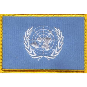 Patch zum Aufbügeln oder Aufnähen : UNO Vereinte Nationen - Groß