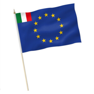 Stock-Flagge : Europa mit Italien im Eck / Premiumqualität