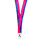 Regenbogen Halsband Bi-Pride mit Karabinerhaken 45cm lang