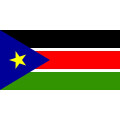 Tischflagge 15x25 Südsudan