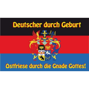 Flagge 90 x 150 cm Deutscher aus Ostfriesland