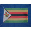 Tischflagge 15x25 : Simbabwe