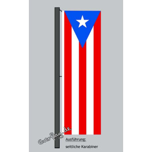 Hochformats Fahne Puerto Rico