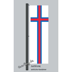 Hochformats Fahne Färöer