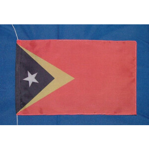 Tischflagge 15x25 : Timor-Leste (Ost-Timor)