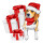 Fensterbild Weihnachten - Hund mit Geschenken