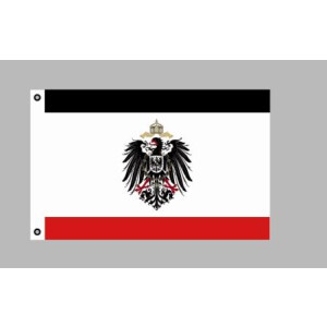 Flagge 90 x 150 : Kaiserreich / Deutsche Nationalfahne mit Adler