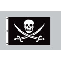 Riesen-Flagge: Pirat mit Säbel 150cm x 250cm