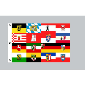 Riesen-Flagge: Alle 16 Bundesländer auf einer Flagge 150cm x 250cm