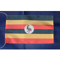 Tischflagge 15x25 : Uganda