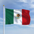 Premiumfahne Mexiko 90x60 cm Hohlsaum für durchmesser 4cm...